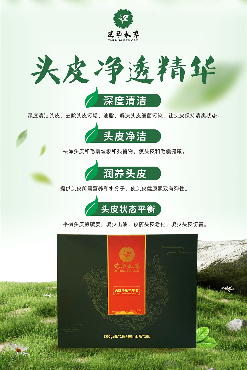 头皮净透精华套